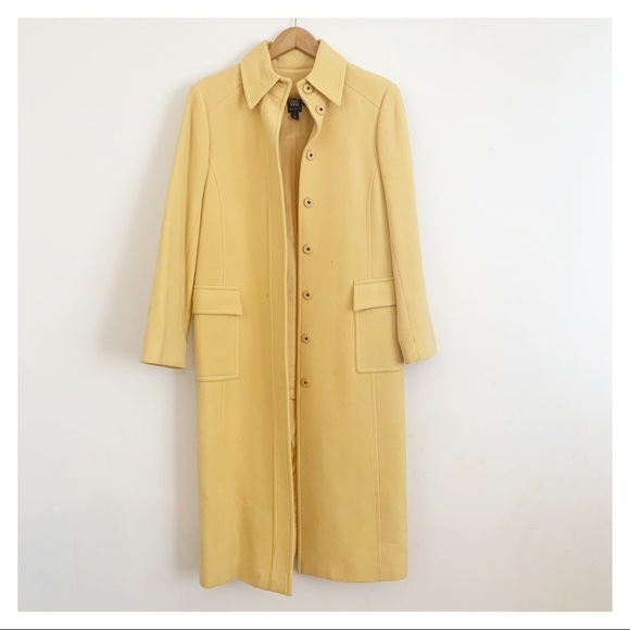 W by Worth Jackets & Blazers - W by Worth Wool Blend Ankle Length Yellow Coat size US 2- 4